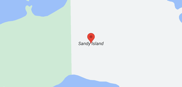 map of LOT 16 SANDY ISLAND .